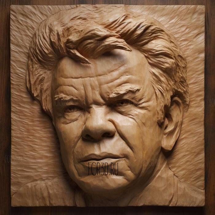 John Mellencamp 1 stl model for CNC